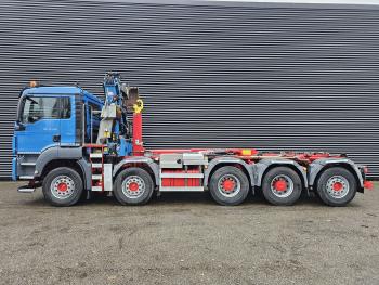MAN TGS 47.440 BBL / 10X4 HOOKLIFT + Z CRANE